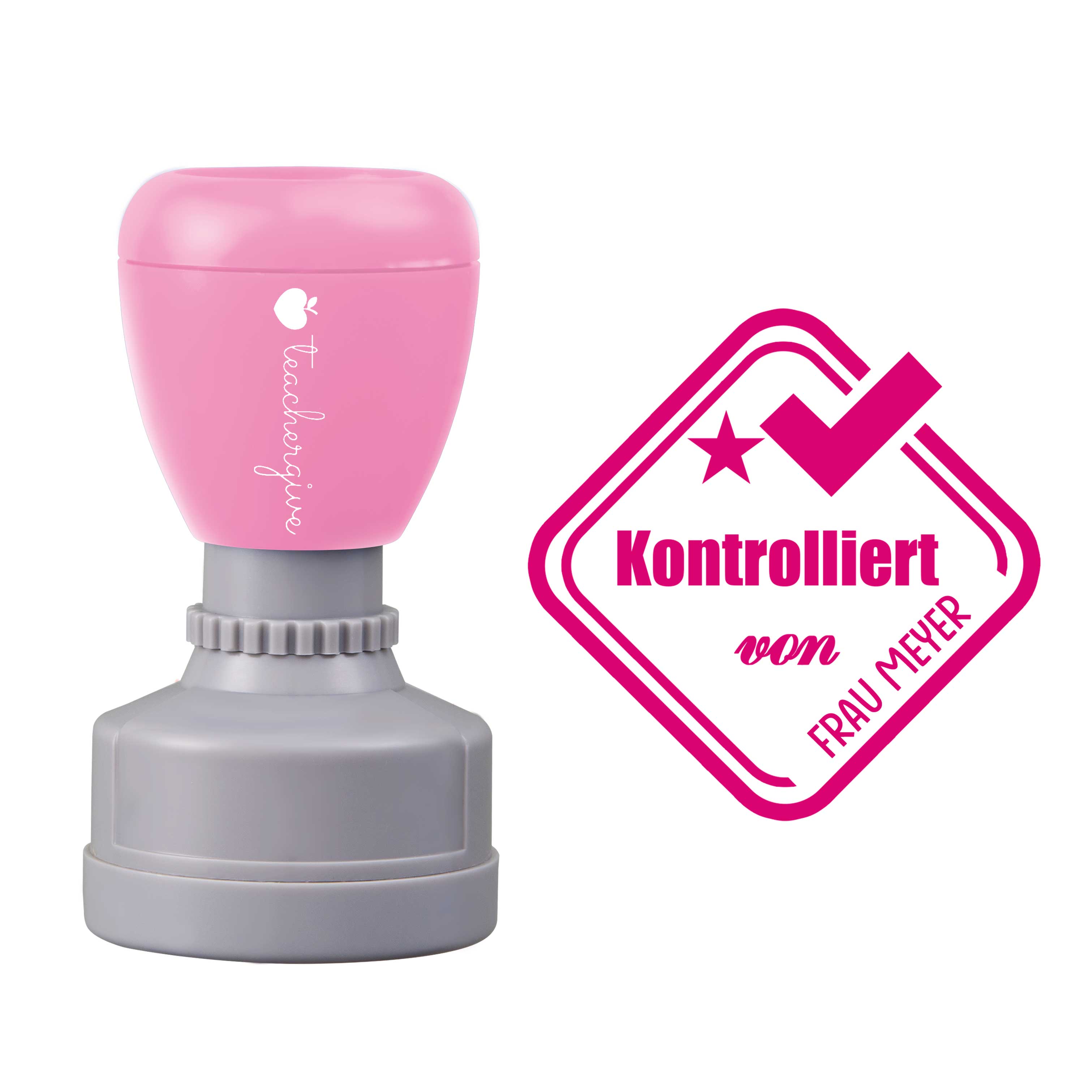 Personalisiert Kontrolliert Lehrer Stempel