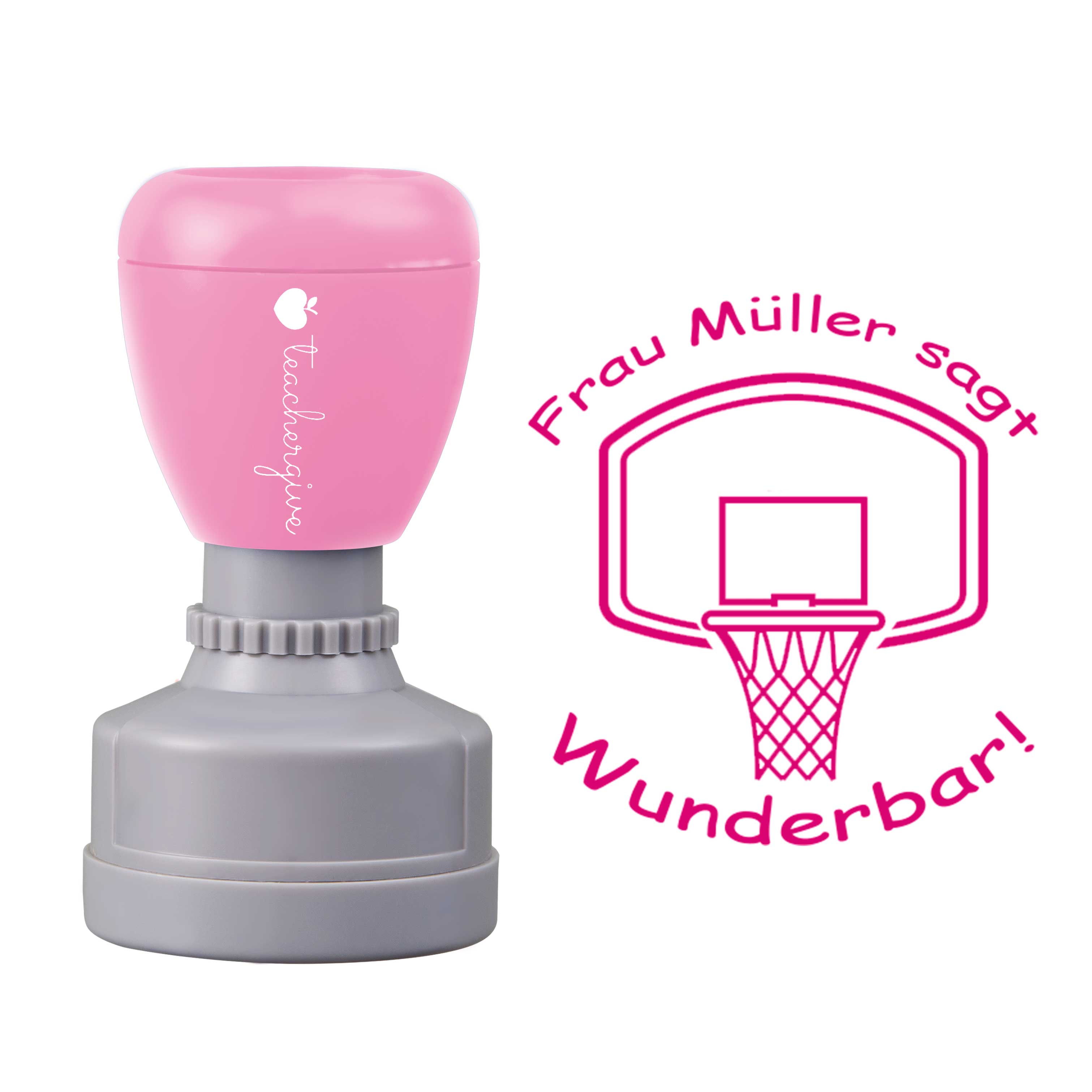 Personalisiert sagt Wunderbar Lehrer Stempel