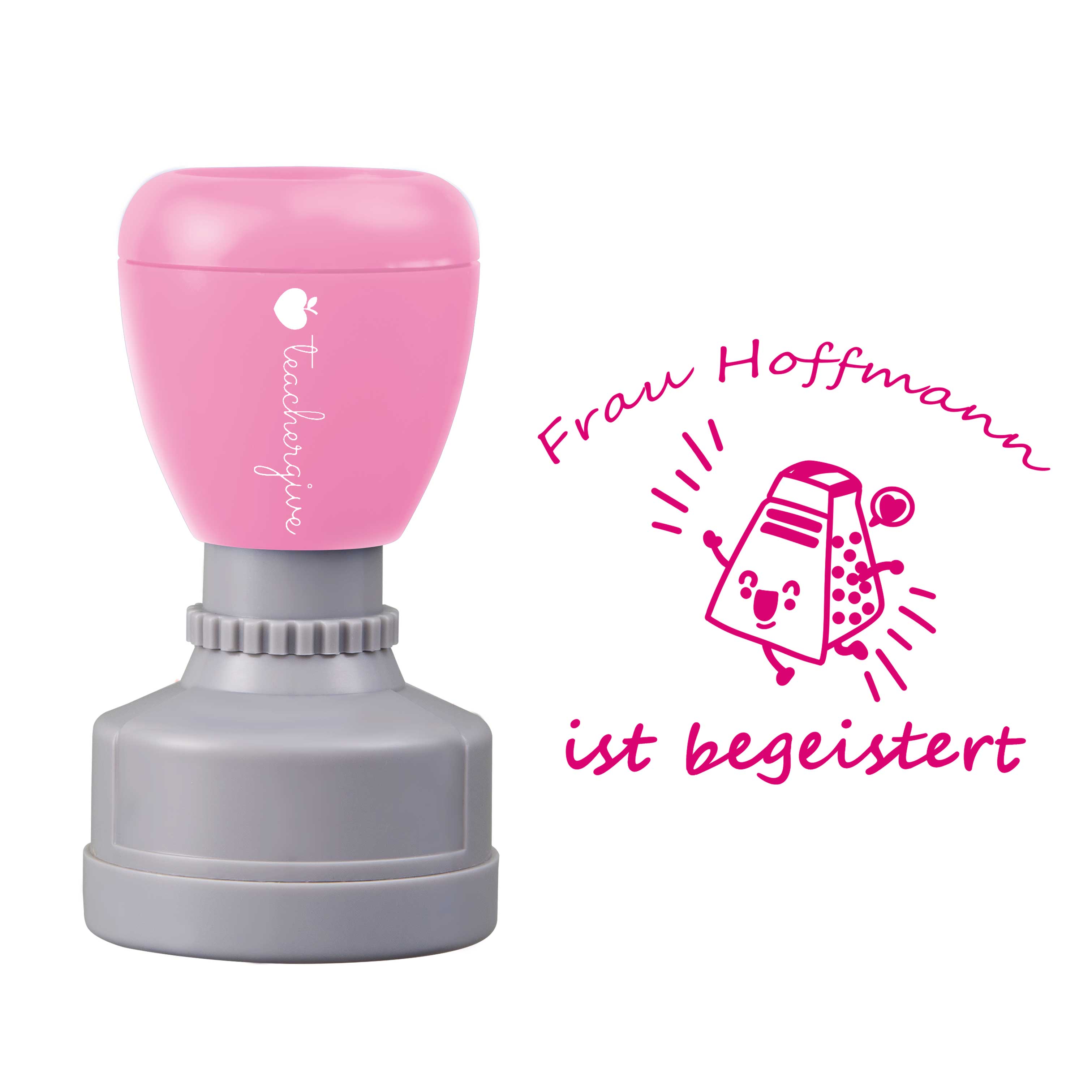 Personalisiert Ist Begeistert Lehrer Stempel