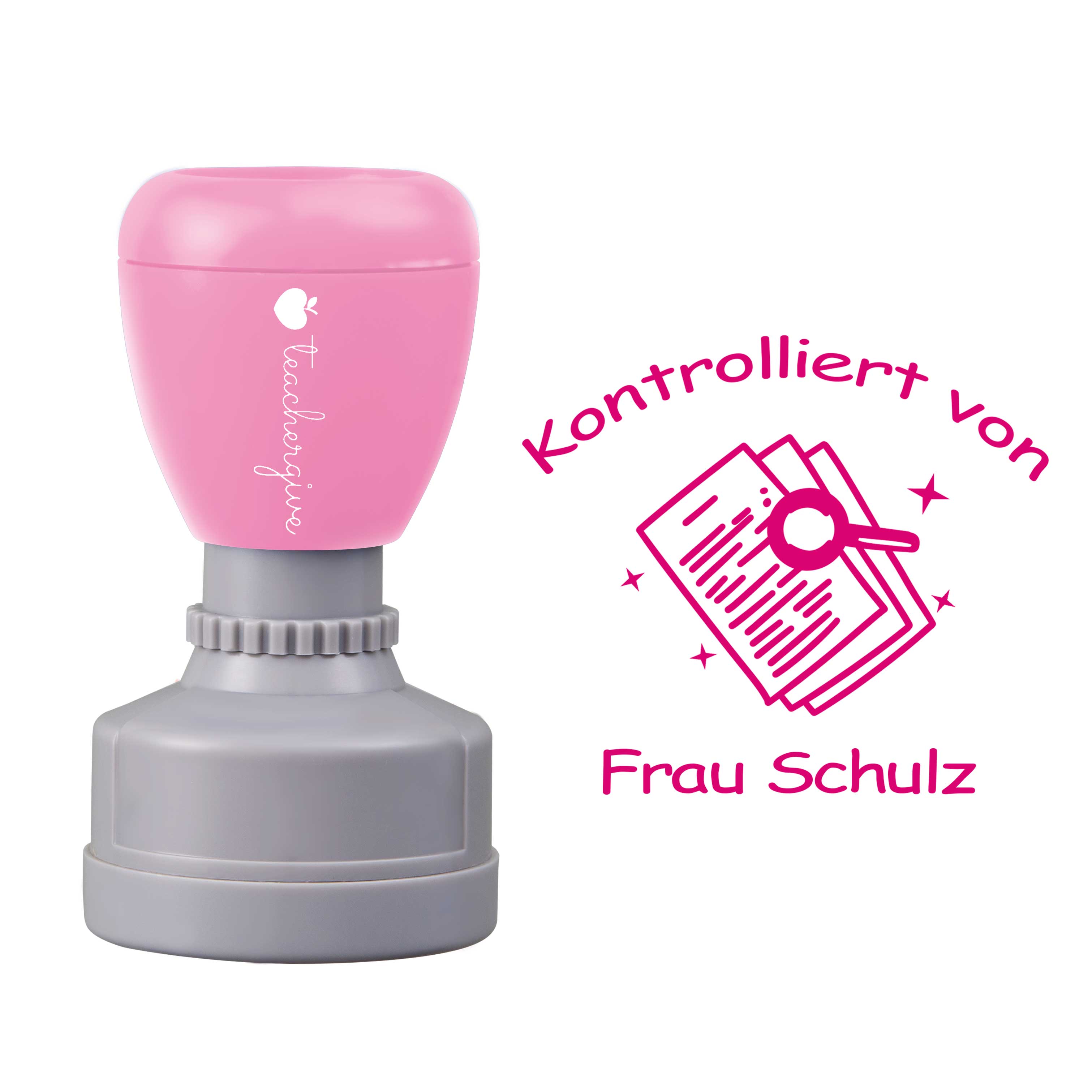 Personalisiert Kontrolliert von Lehrer Stempel