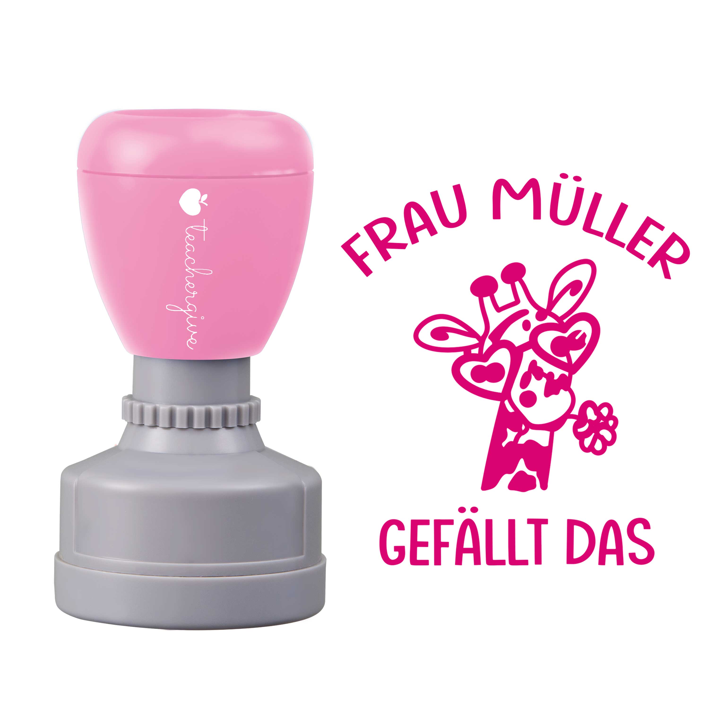 Personalisiert Name gefällt das Lehrer Stempel