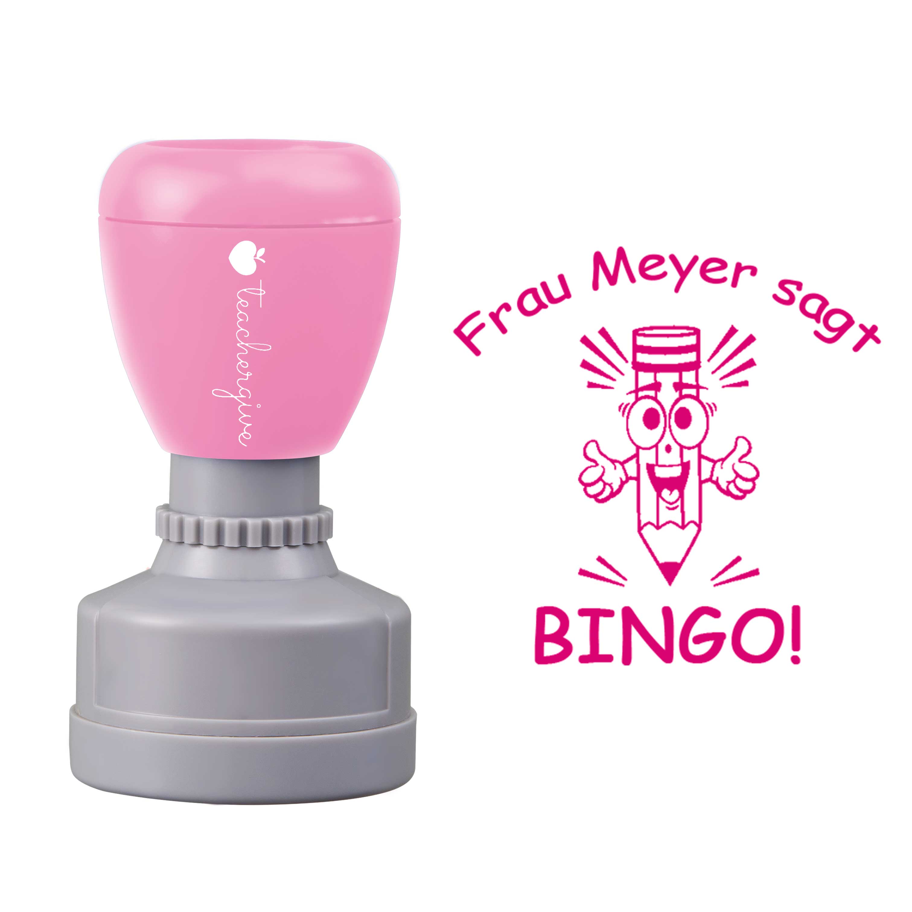Personalisiert Sagt Bingo Lehrer Stempel