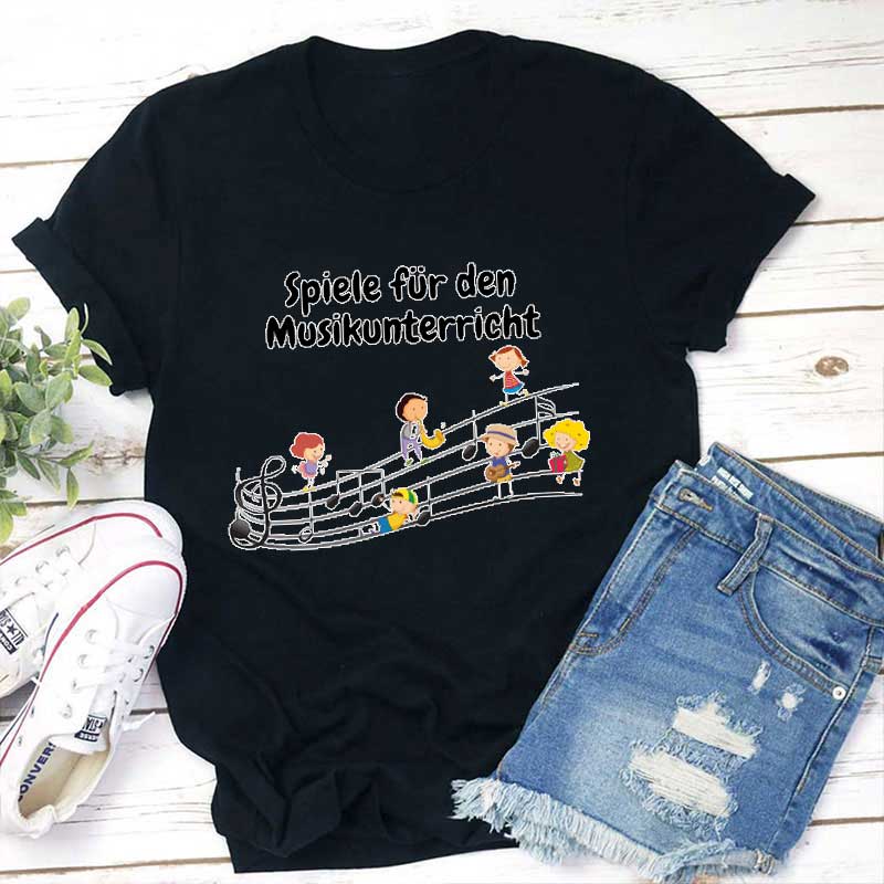 Spiele Für Den Musikunterricht Lehrer T-Shirt