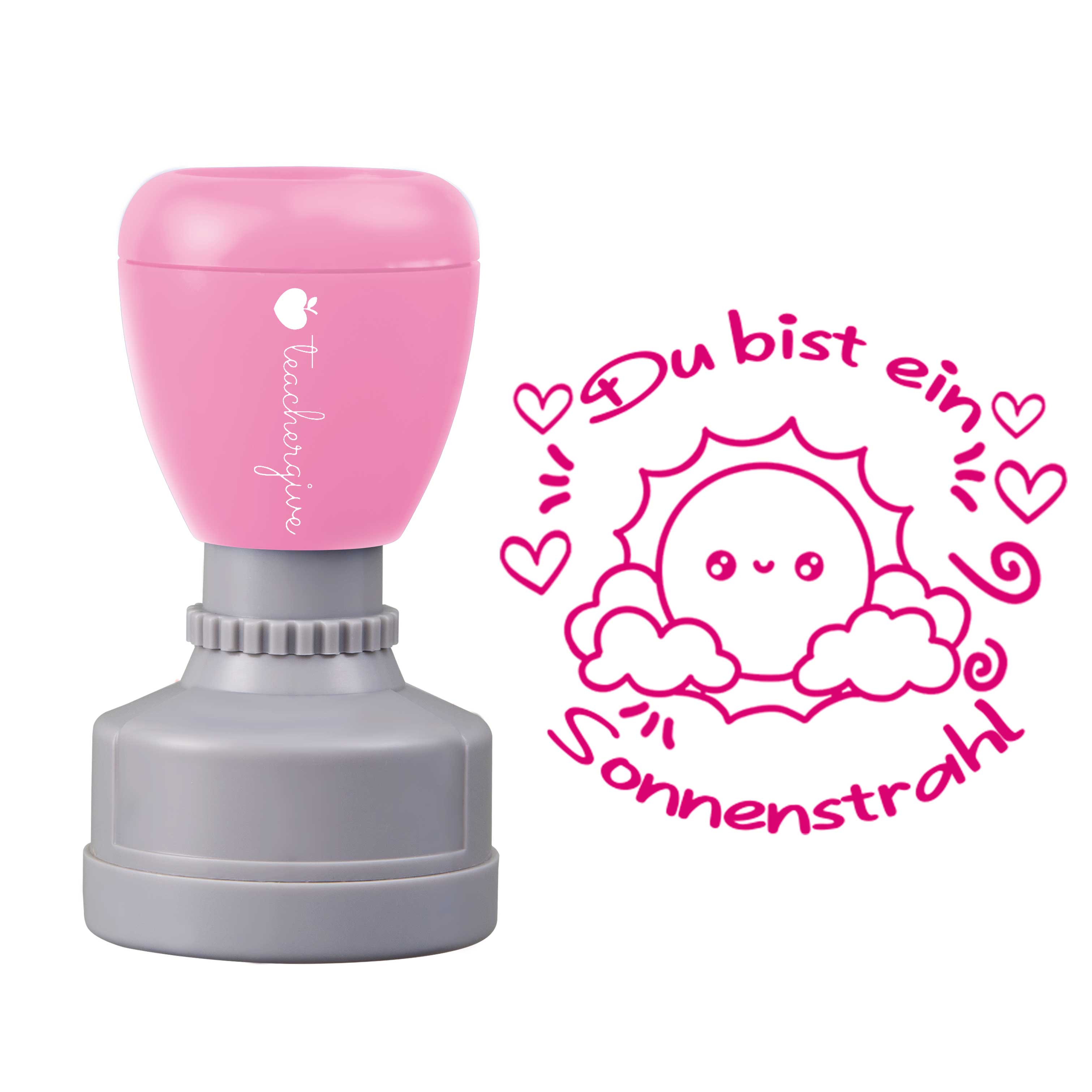 Du bist ein Sonnenstrahl Lehrer Stempel