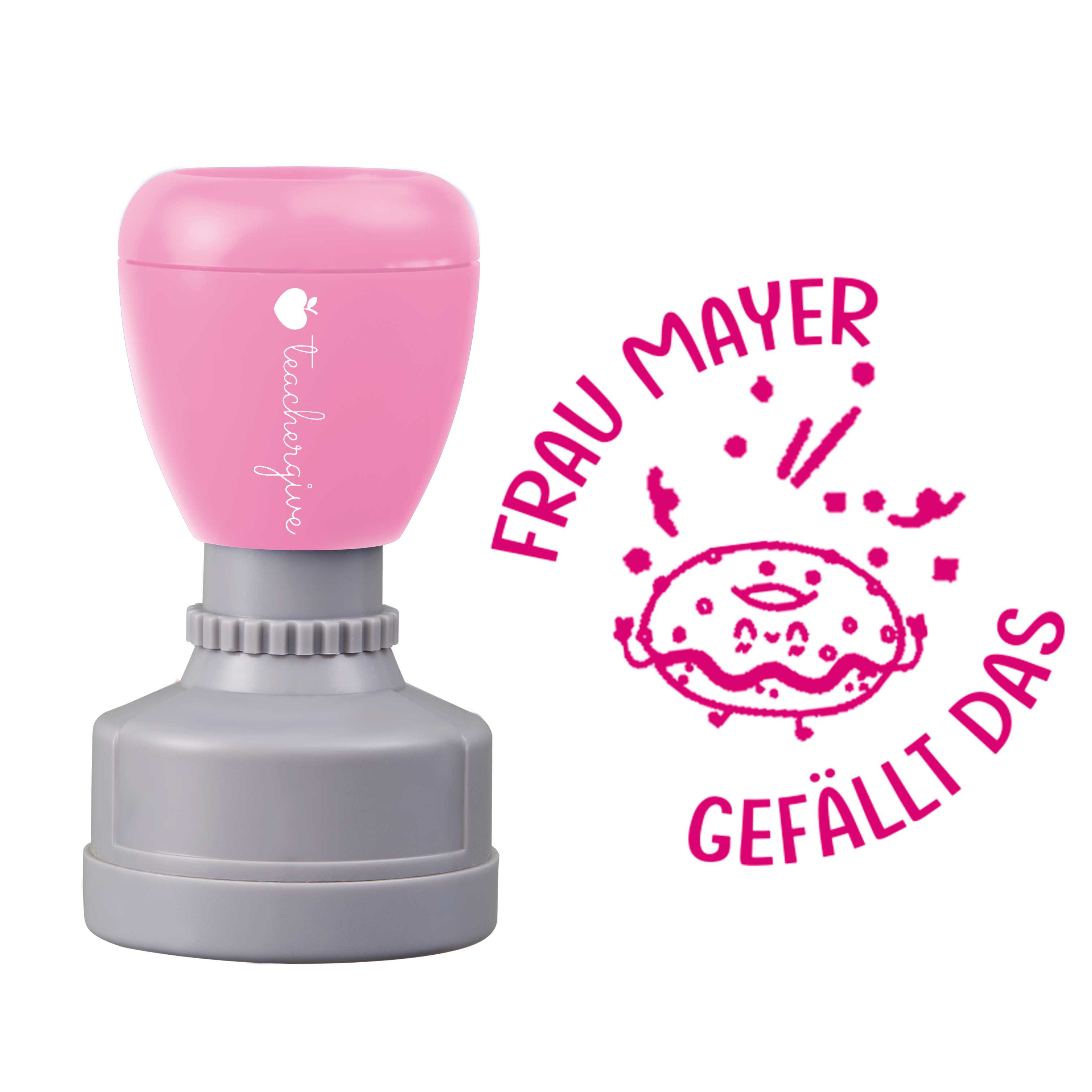 Personalisiert gefällt das Lehrer Stempel