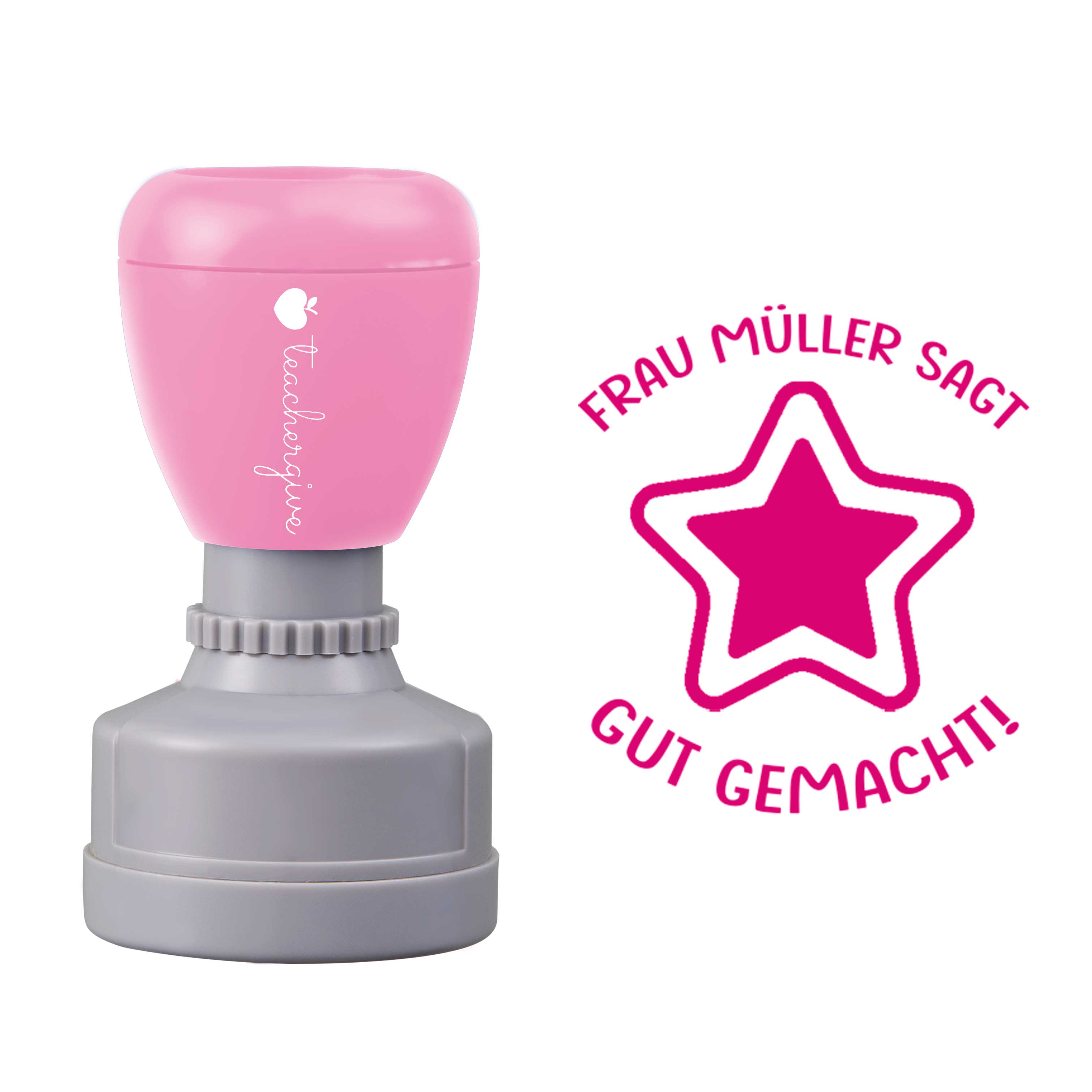 Personalisiert Name sagt gut gemacht Lehrer Stempel