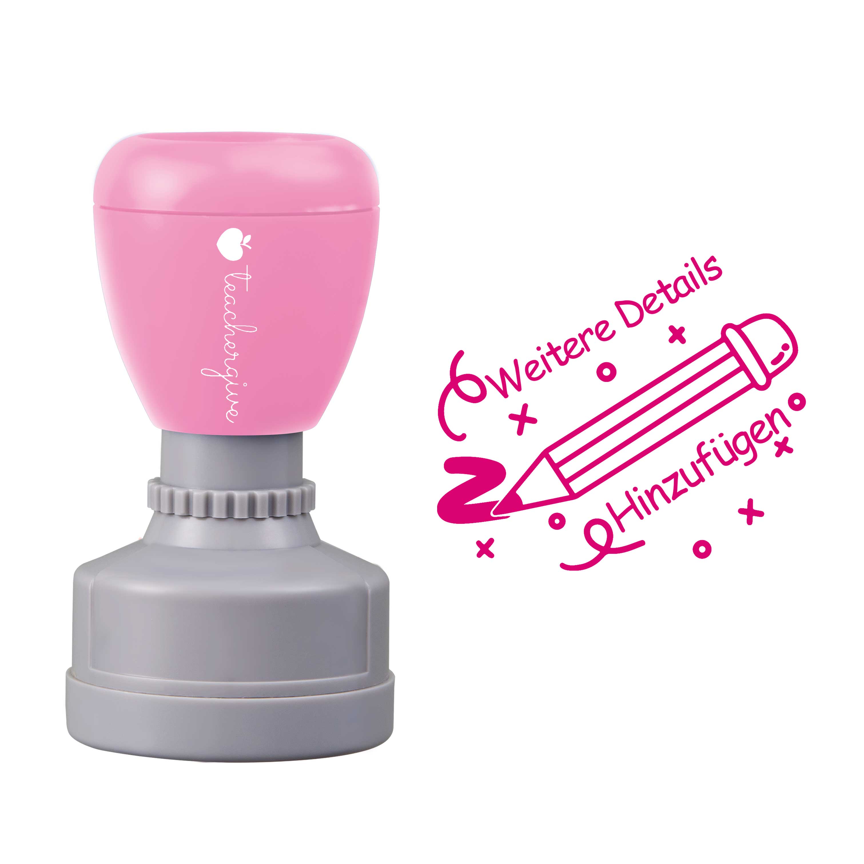 Weitere Details Hinzufügen Lehrer Stempel