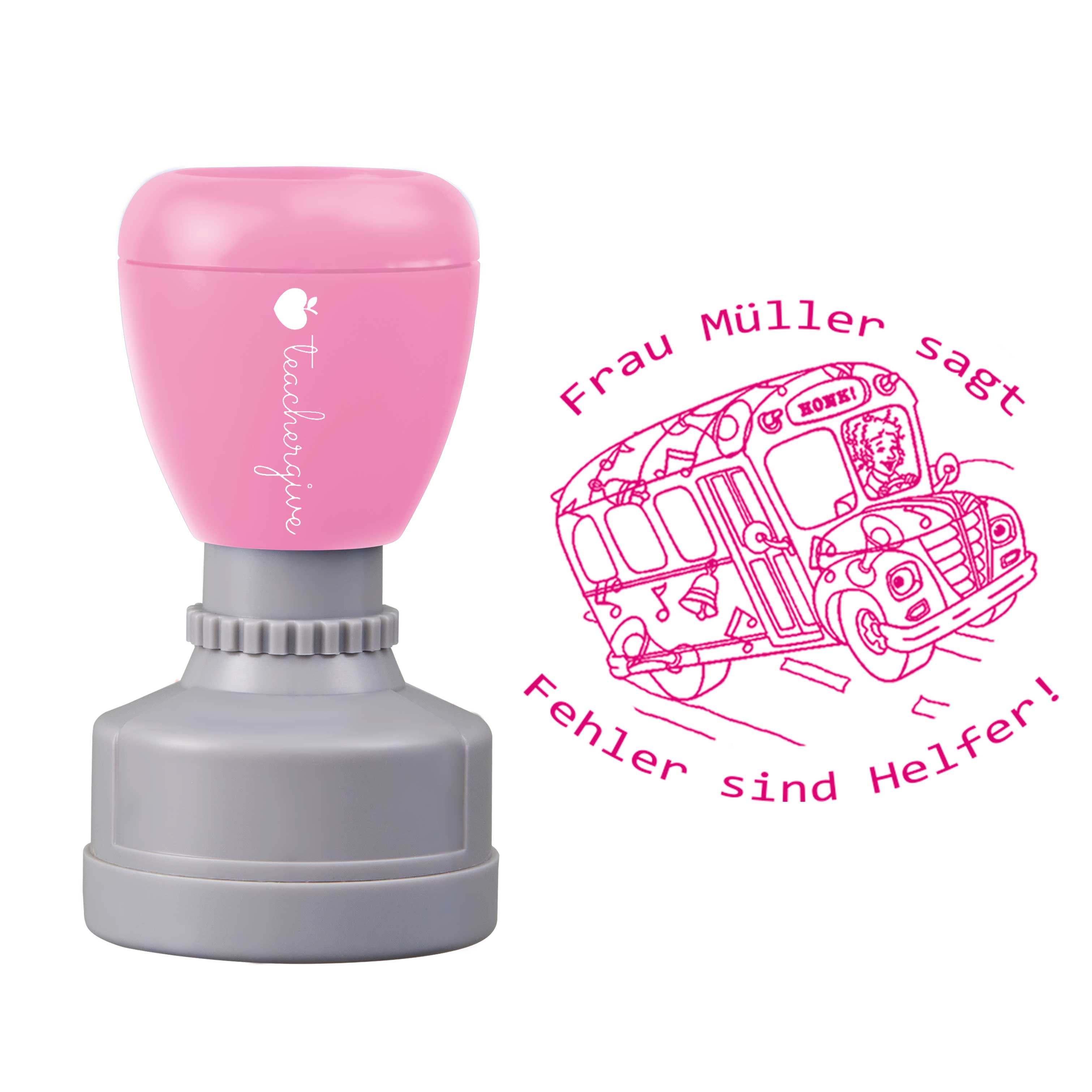 Personalisiert Name sagt Fehler sind Helfer Lehrer Stempel