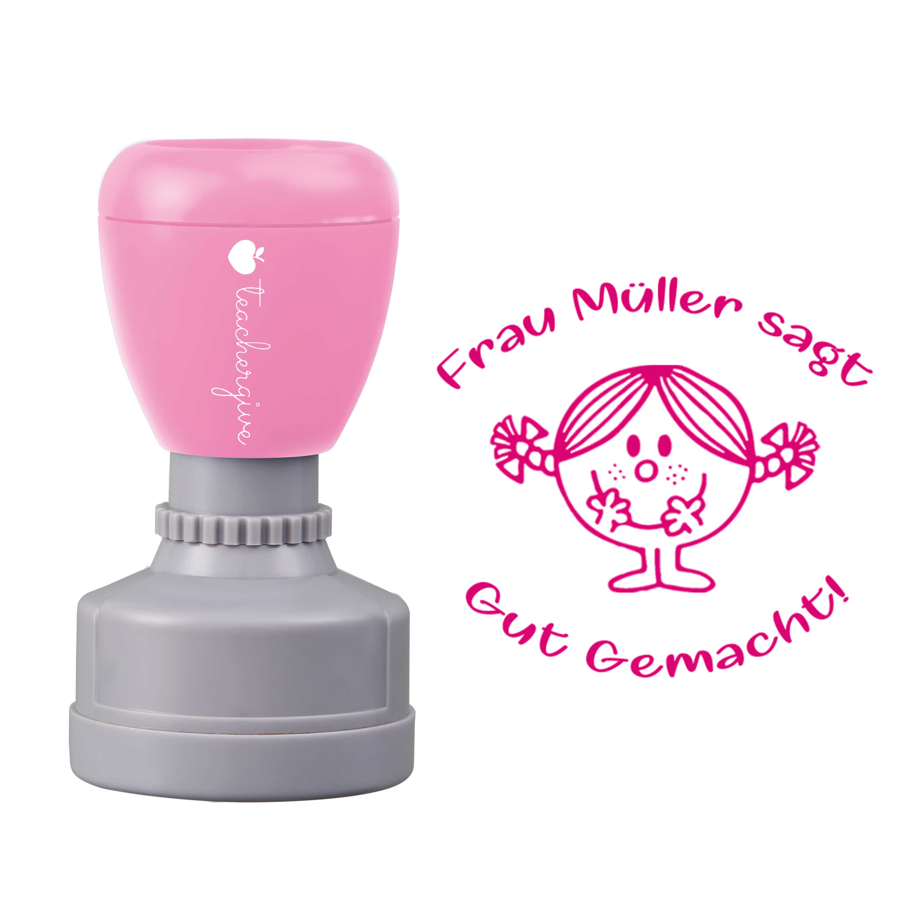 Personalisiert Name sagt gut gemacht Lehrer Stempel