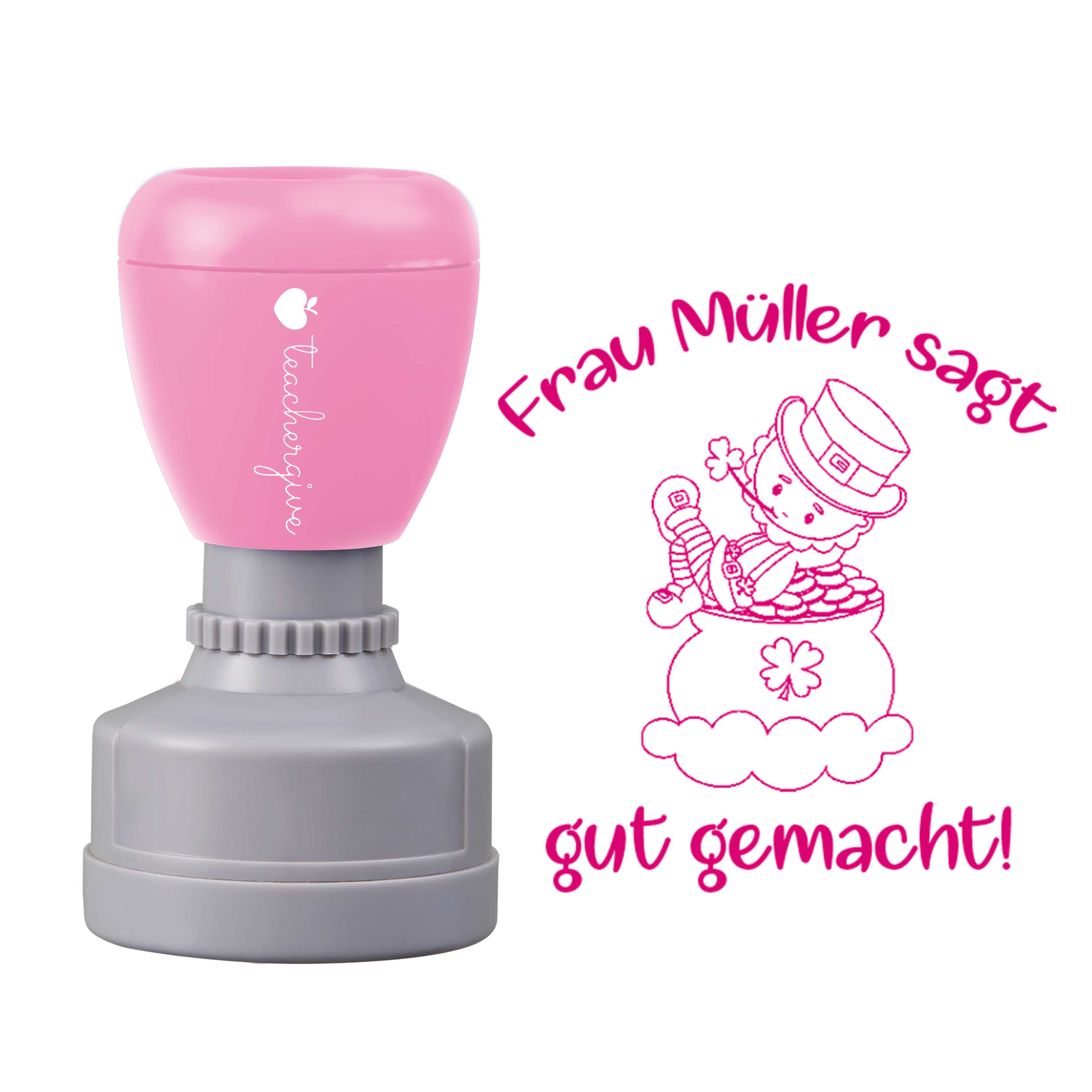 Personalisiert sagt gut gemacht Lehrer Stempel