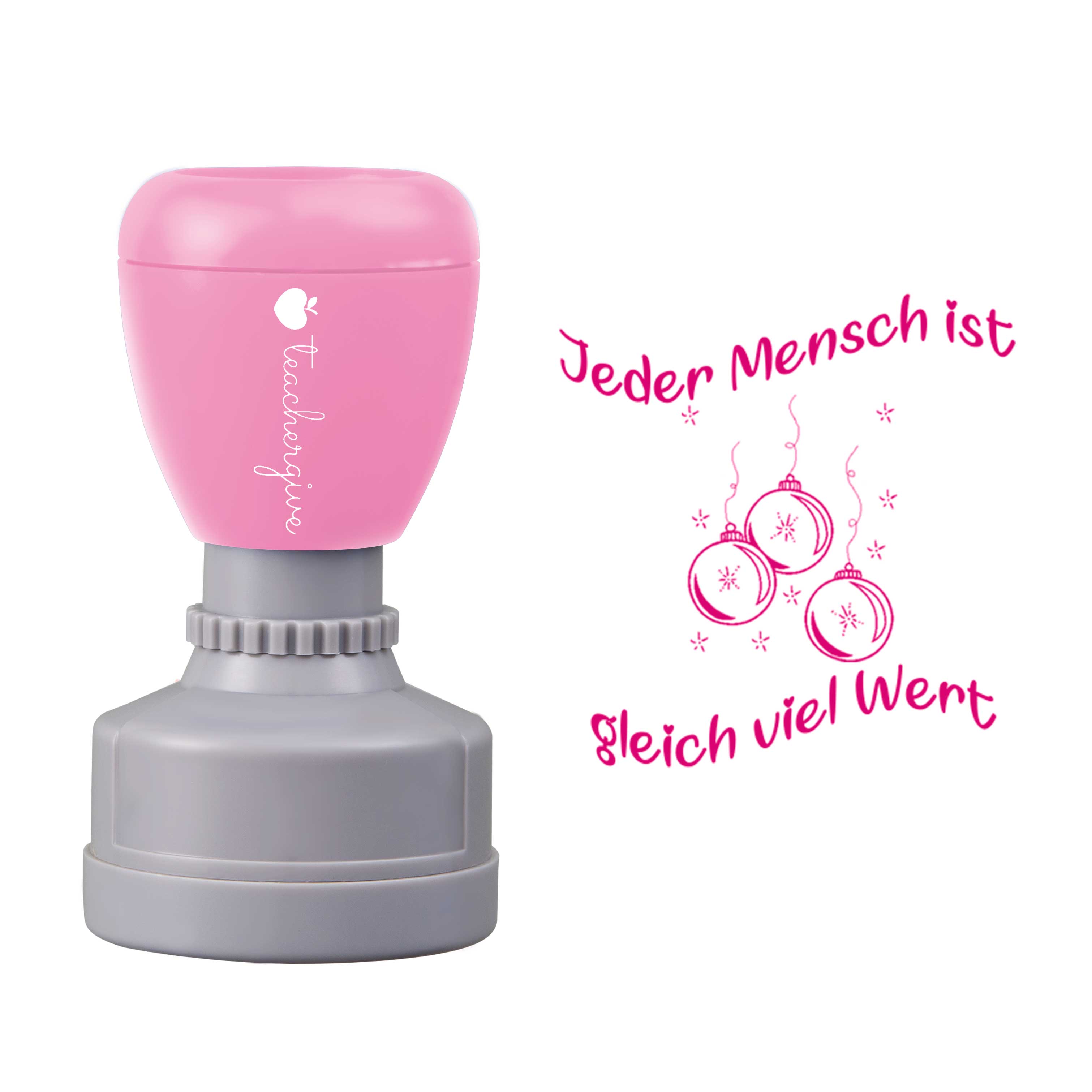 Jeder Mensch Ist Gleich Viel Wert Lehrer Stempel