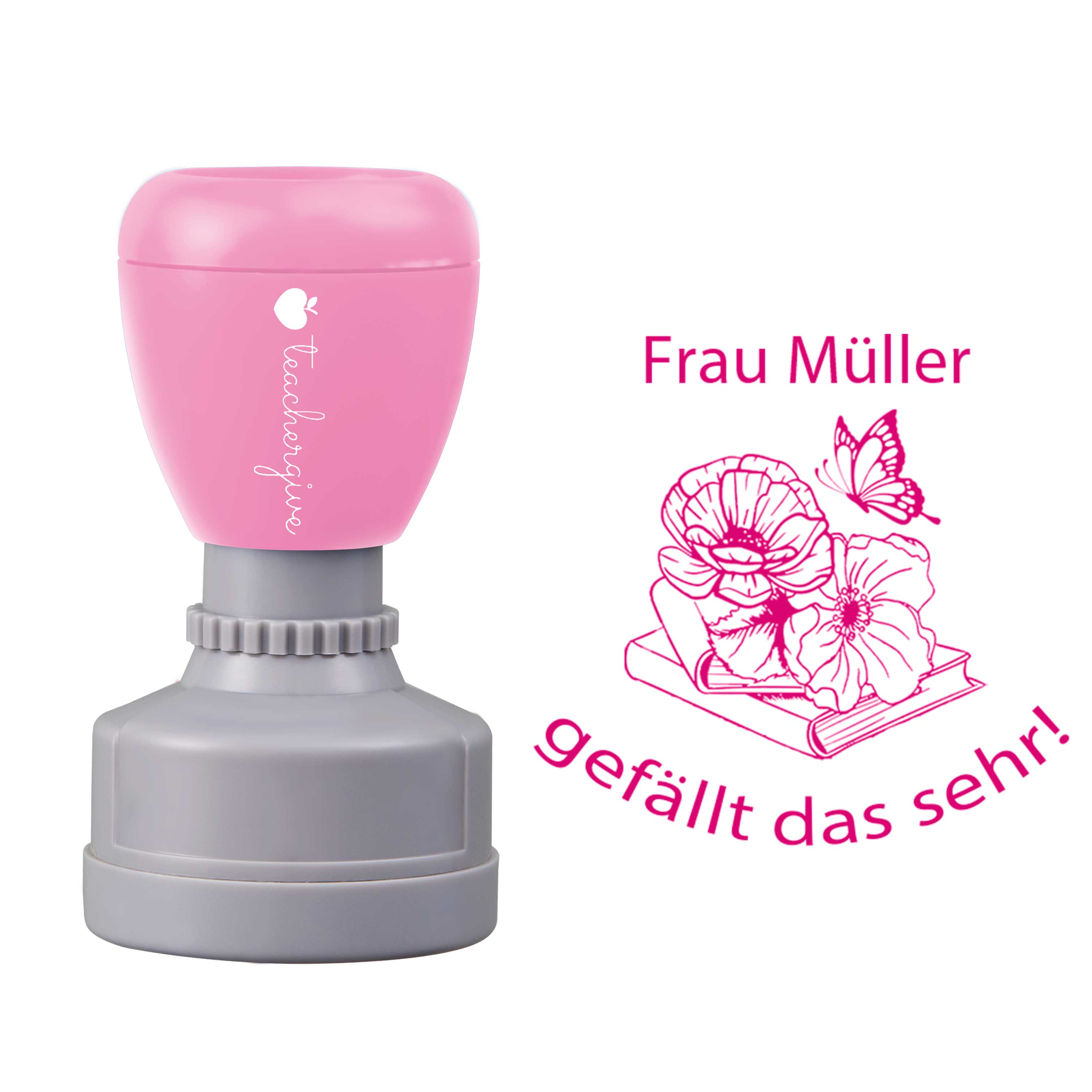 Personalisiert gefällt das sehr Lehrer Stempel