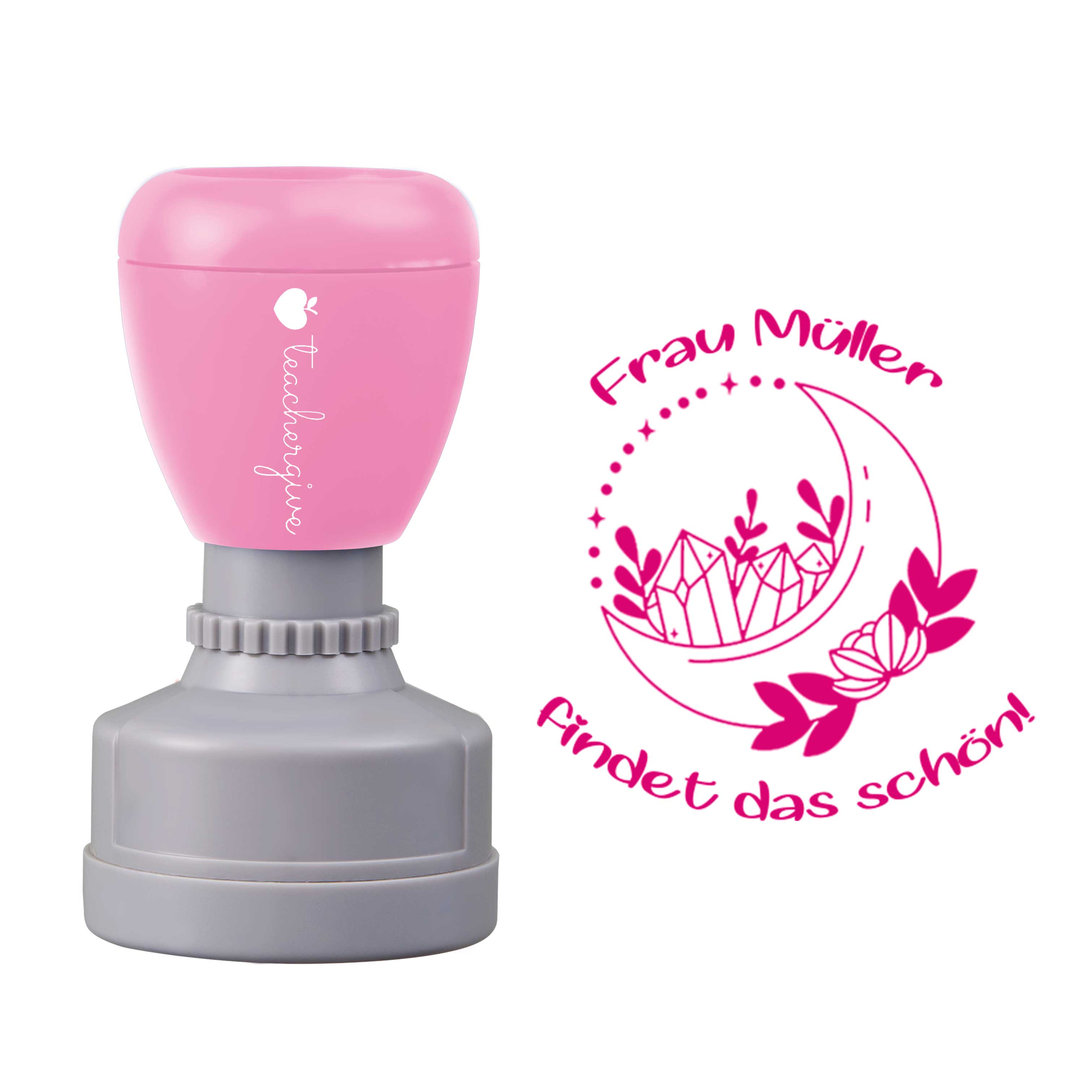 Personalisiert Name findet das schön Lehrer Stempel