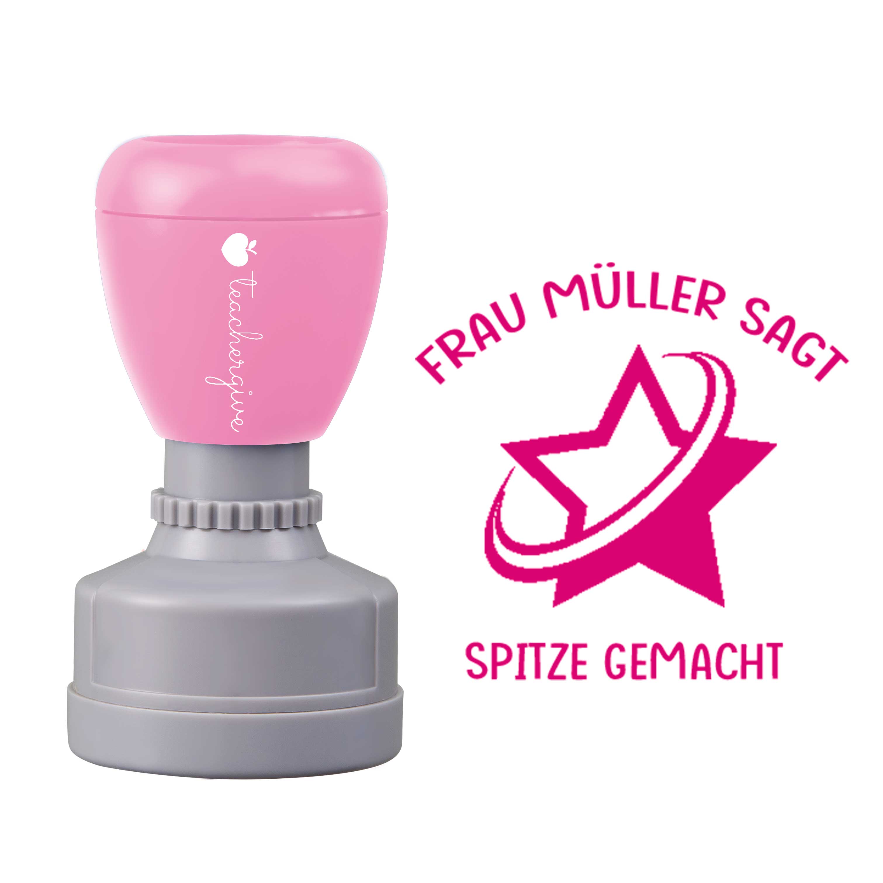Personalisiert Name sagt spitze gemacht Lehrer Stempel