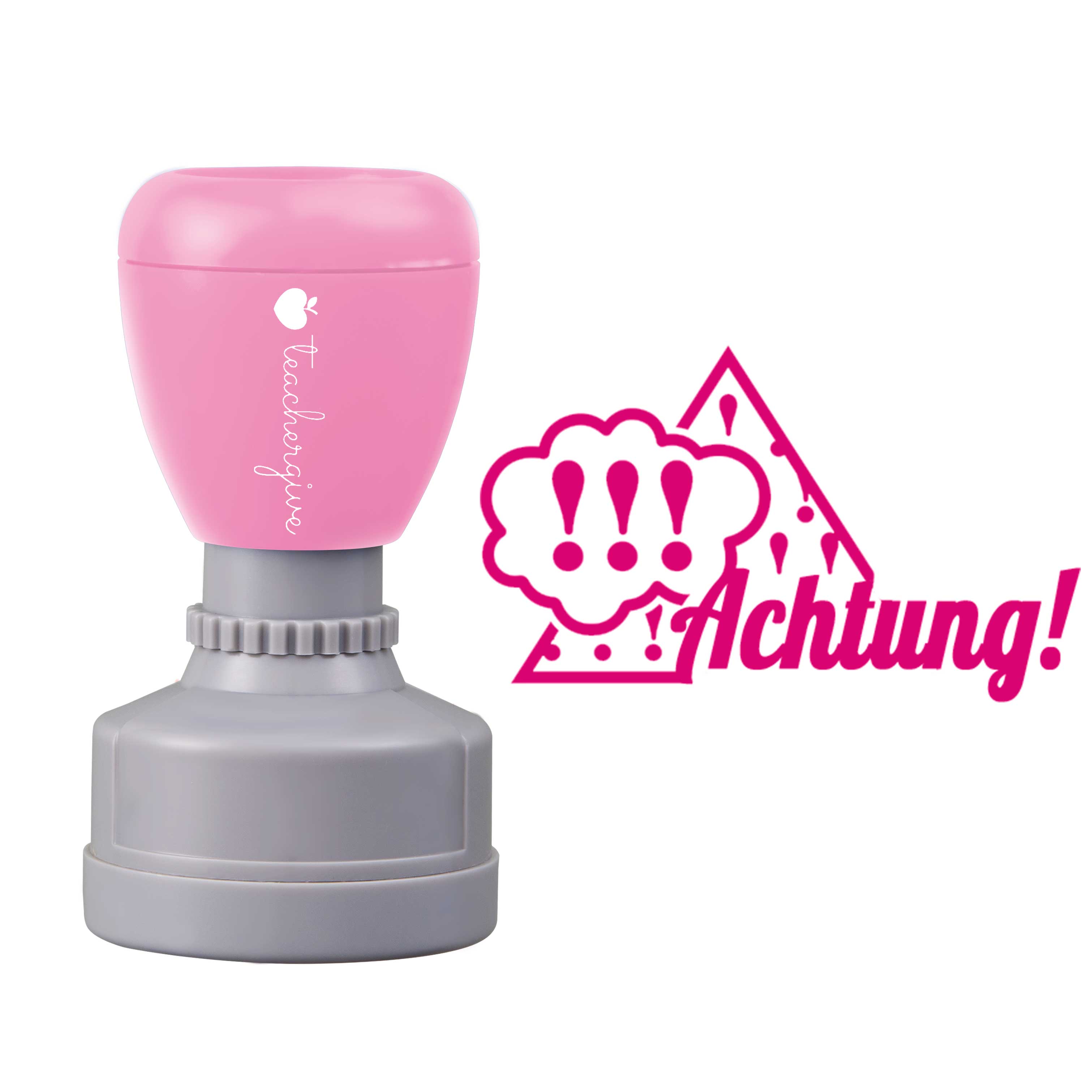 Achtung Achtung Lehrer Stempel