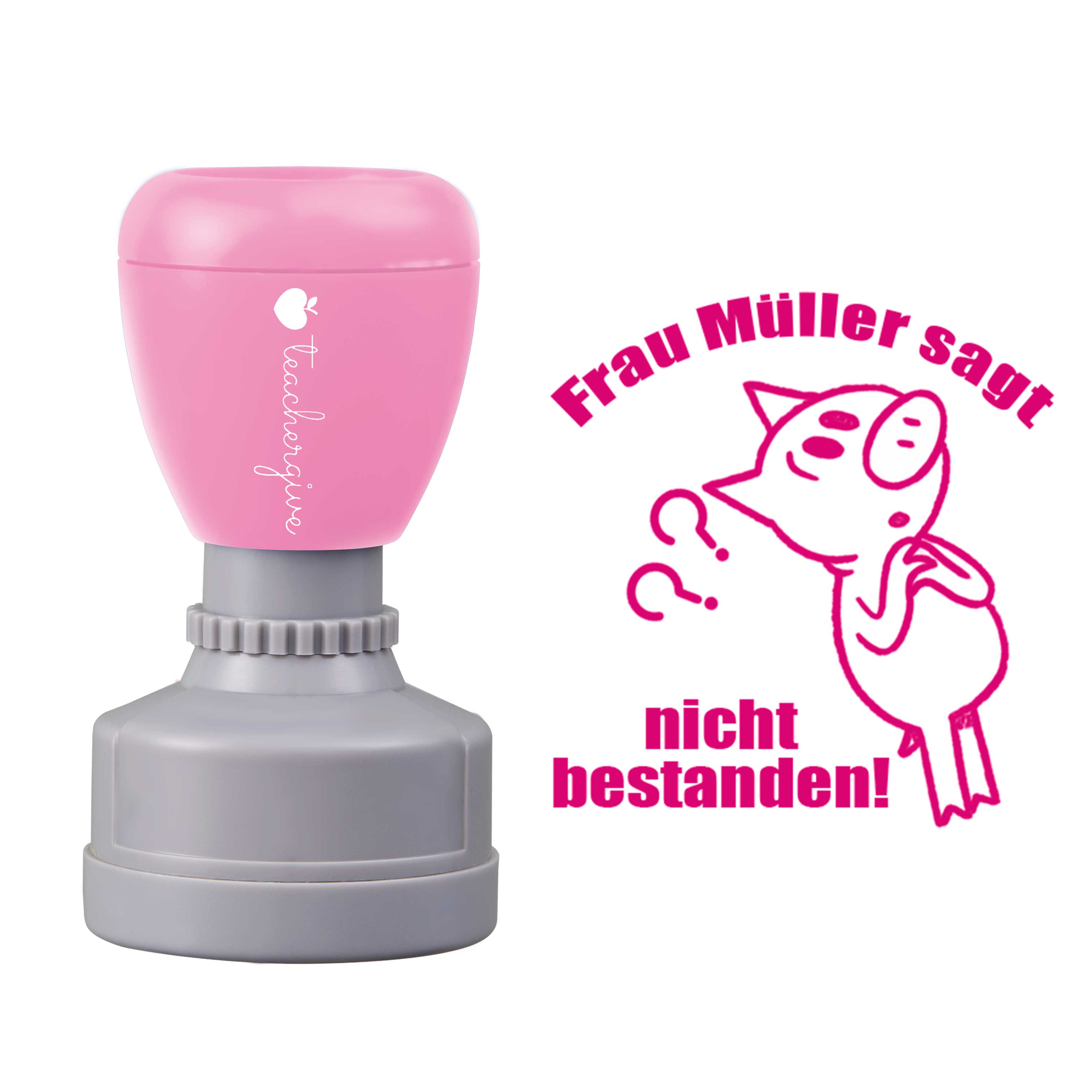 Personalisiert Name Sagt Nicht Bestanden Lehrer Stempel