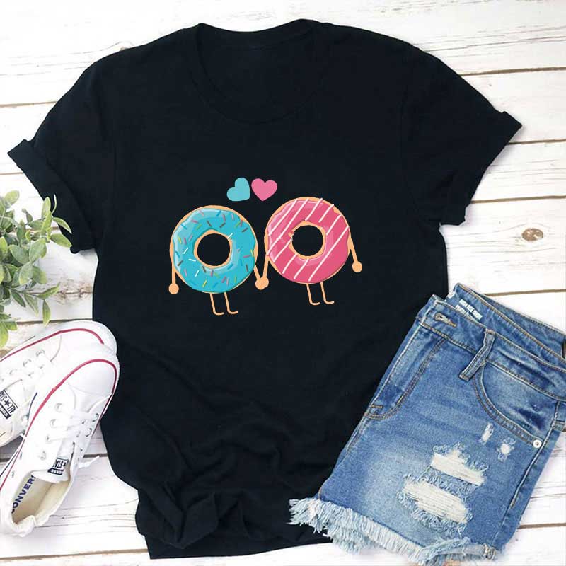 Liebe Donuts Lehrer T-Shirt