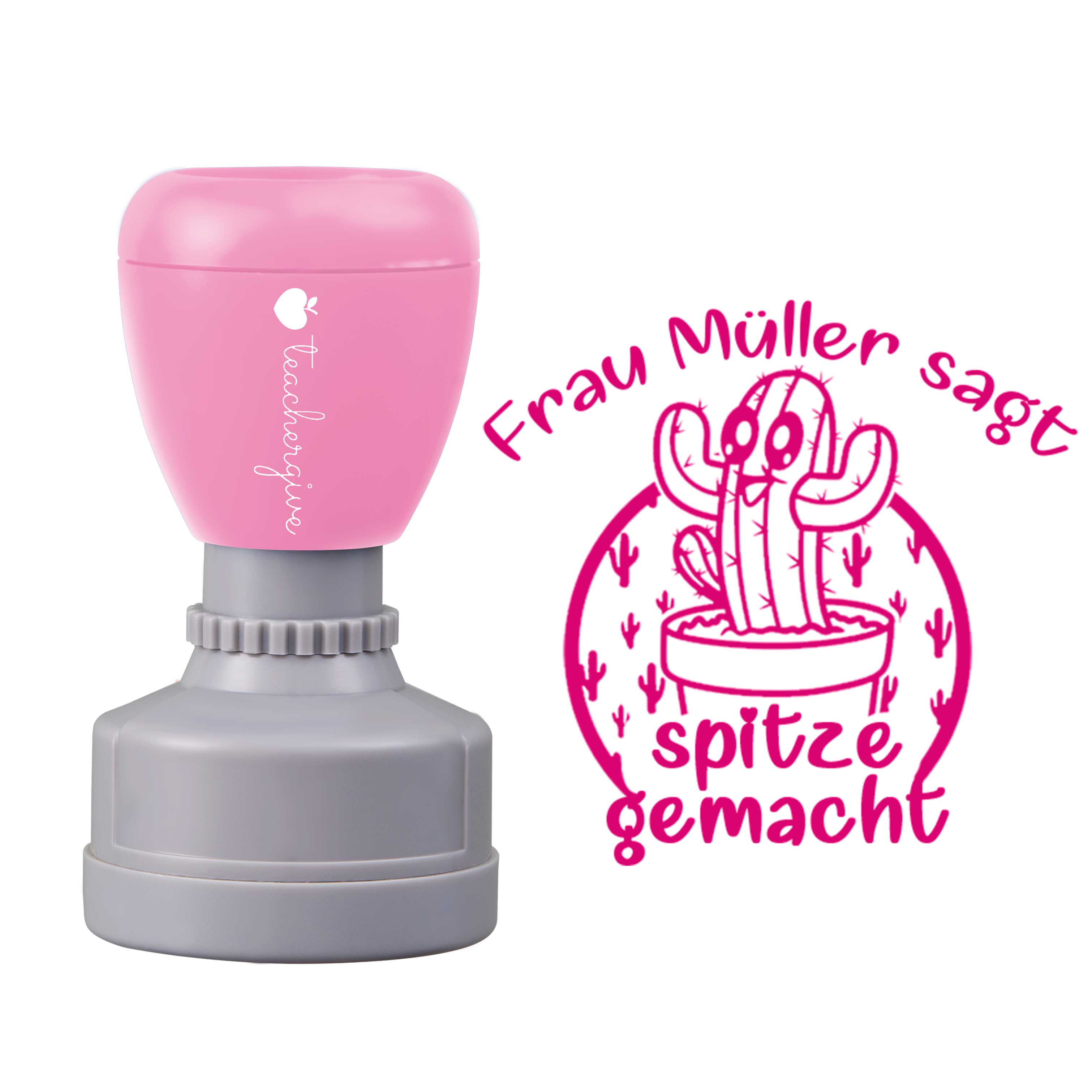 Personalisiert Name sagt spitze gemacht Lehrer Stempel