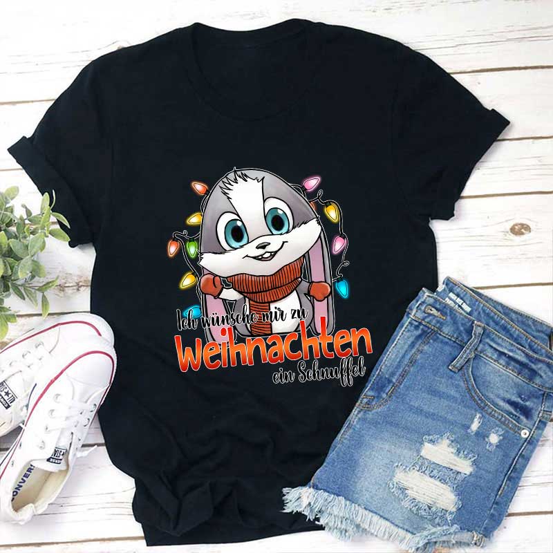 Ich Wünsche Mir Zu Weihnachten Ein Schnuffel Lehrer T-Shirt