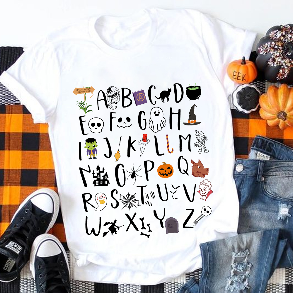 Spooky Alphabet T-Shirt
