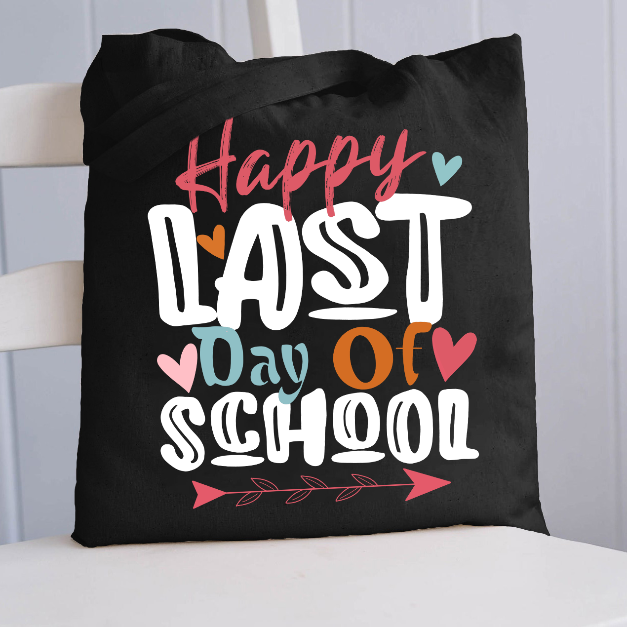 Schönen letzten Schultag Lehrer Tragetasche