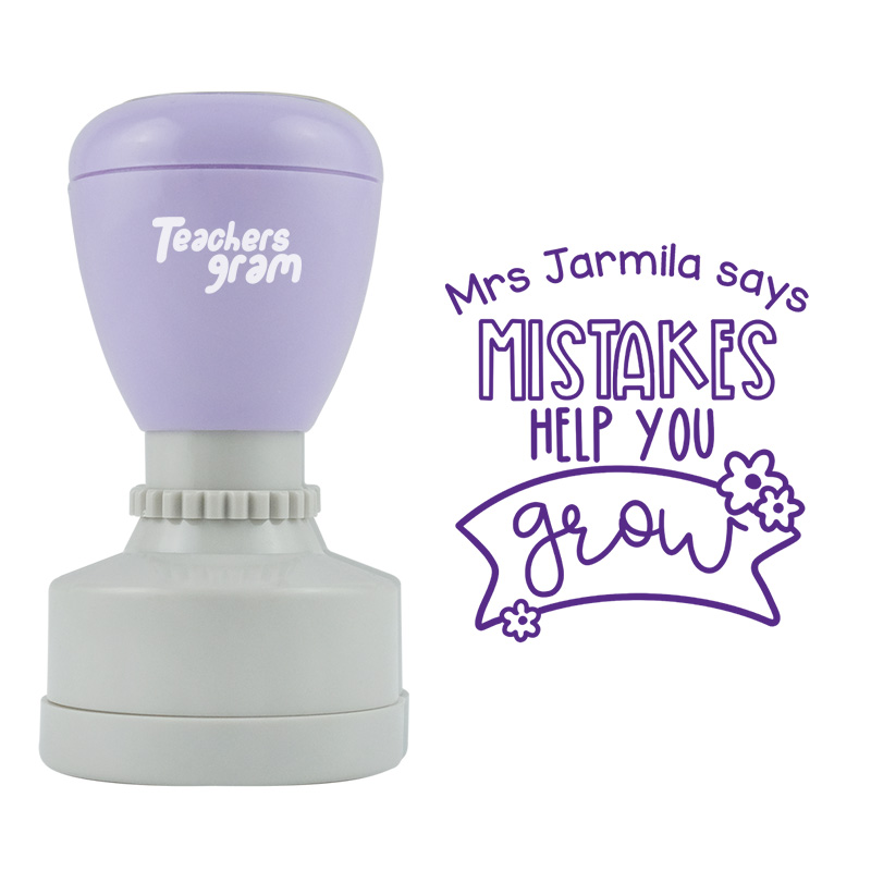 Personalized You Challenged Yourself Teacher Stamp