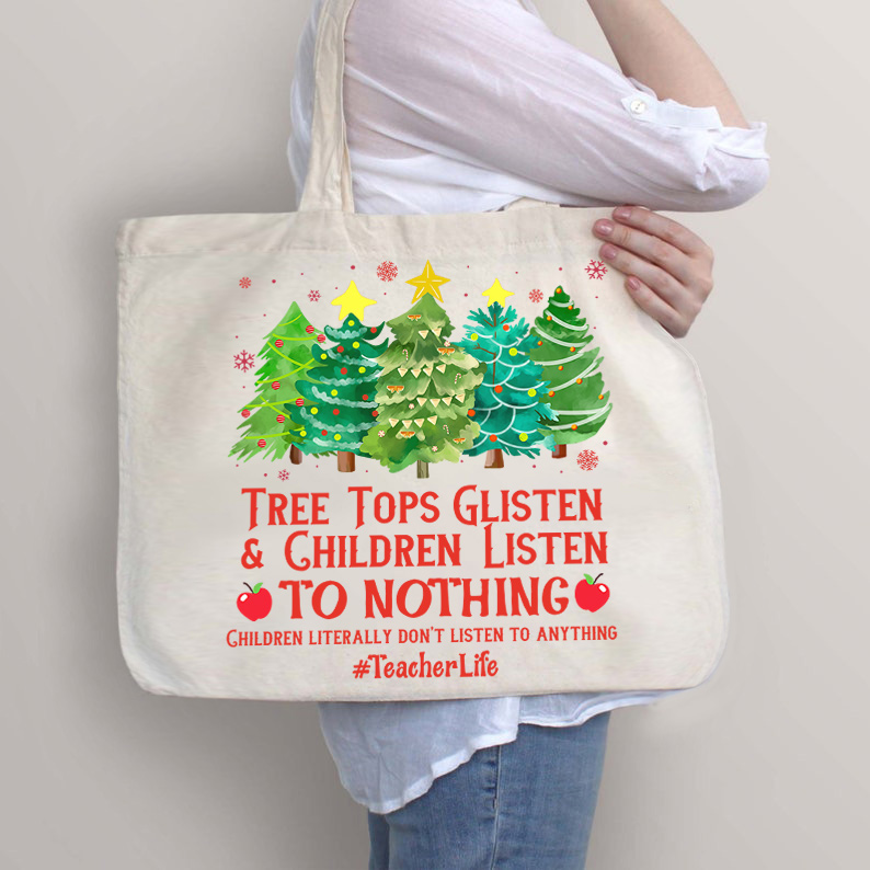 Kinder hören nichts Lehrer Tragetasche mit Reißverschluss