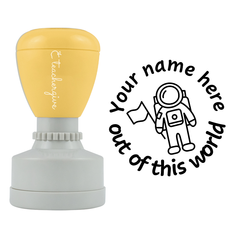 Personalized Spaceman Stamp