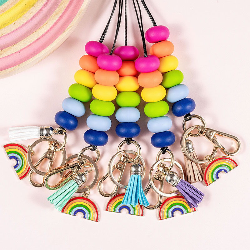 Rainbow Teacher Lanyard