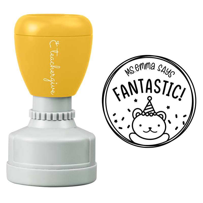 Personalized Teacher Says Fantastic Stamp