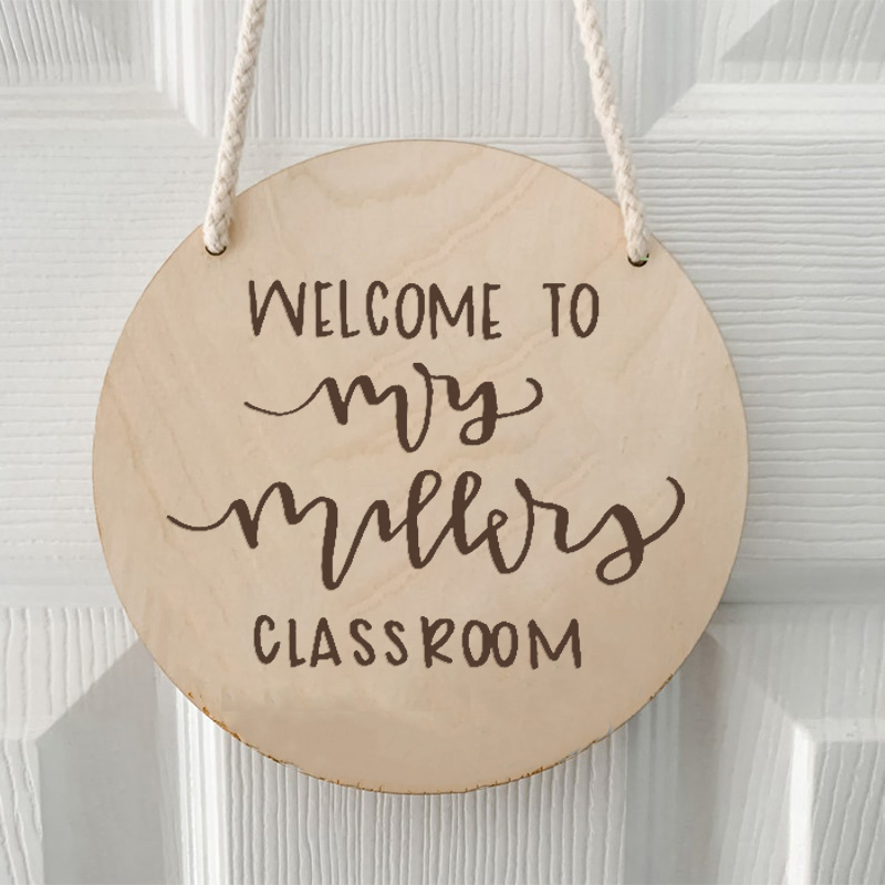 Personalized Welcome Classroom Door Sign