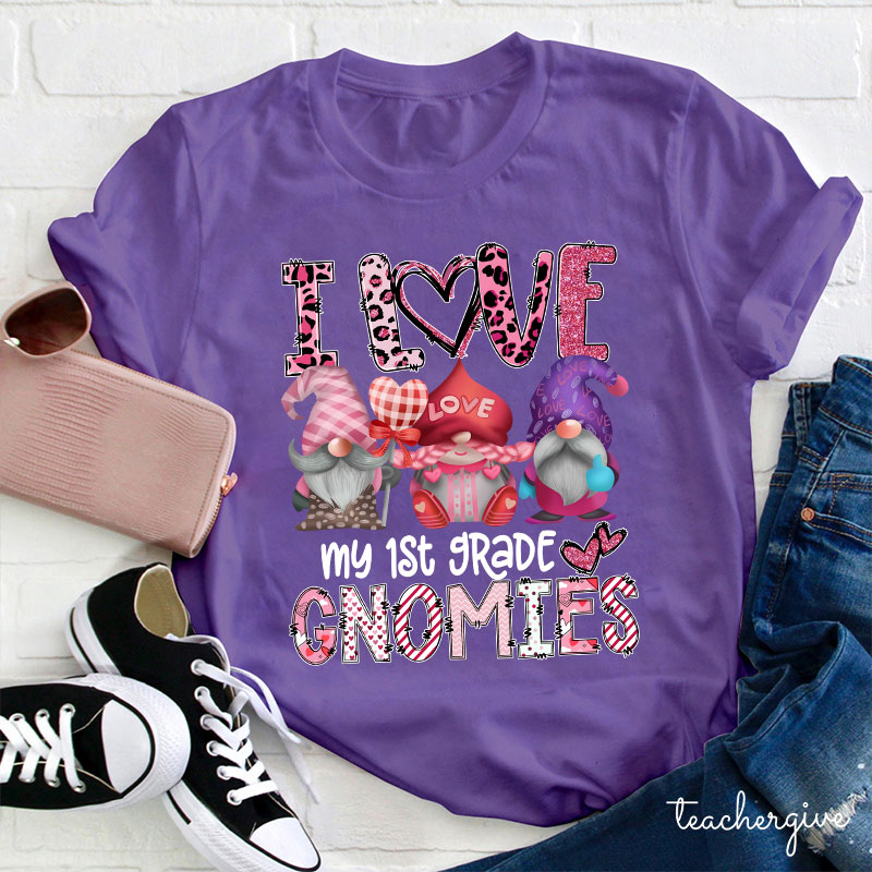 Personalized I Love My Gnomies Teacher T-Shirt