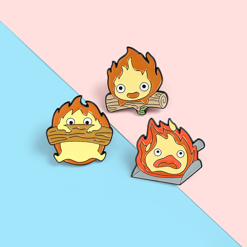Flaming Monkey Pin Set