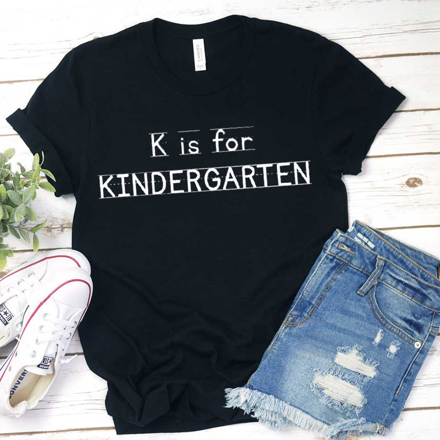 Personalized K Is For Kindergarten  Letter T-Shirt