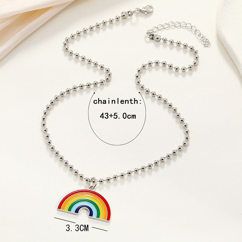 Rainbow Bead Necklace