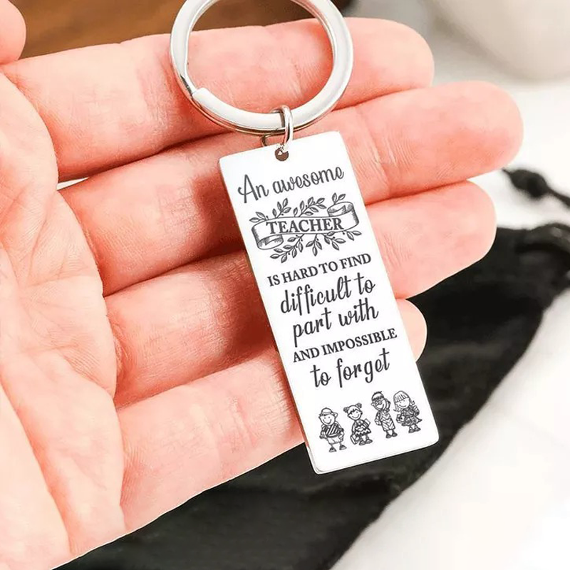 Personalized Teacher Gift Keychain