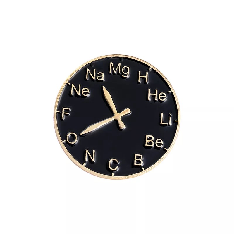 Schwarzes mathematisches chemisches Symbol Pin-Set