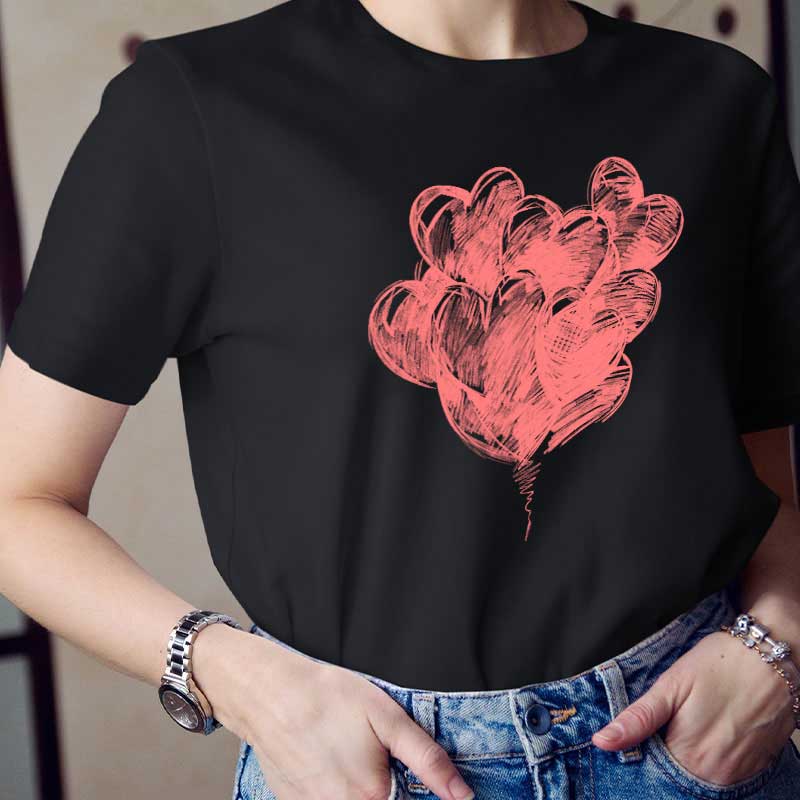 Sehr Viele Liebe Herzen Lehrer T-Shirt