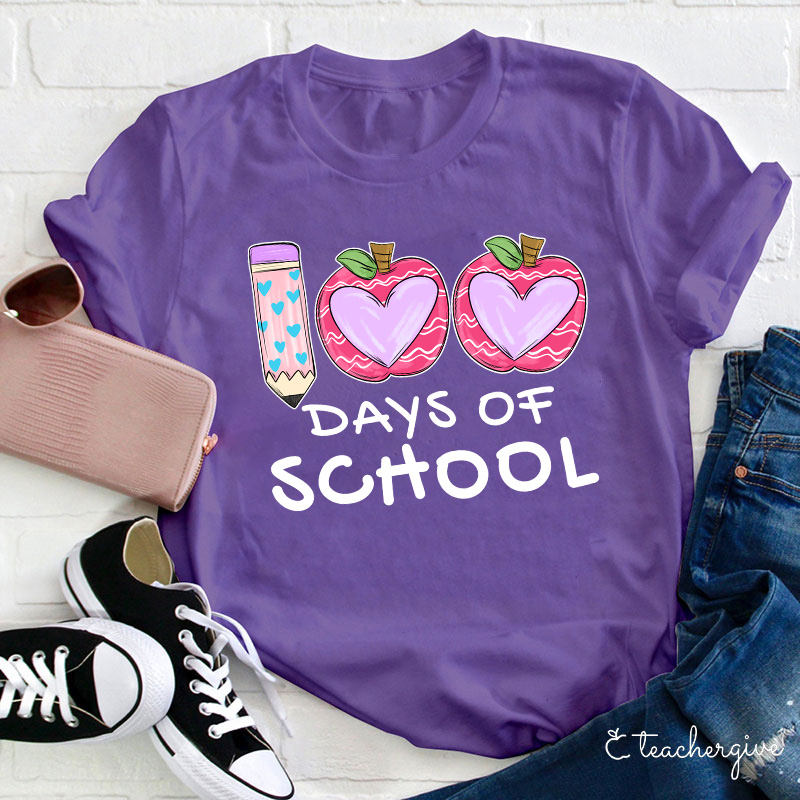 100 Days Of School Teacher T-Shirt