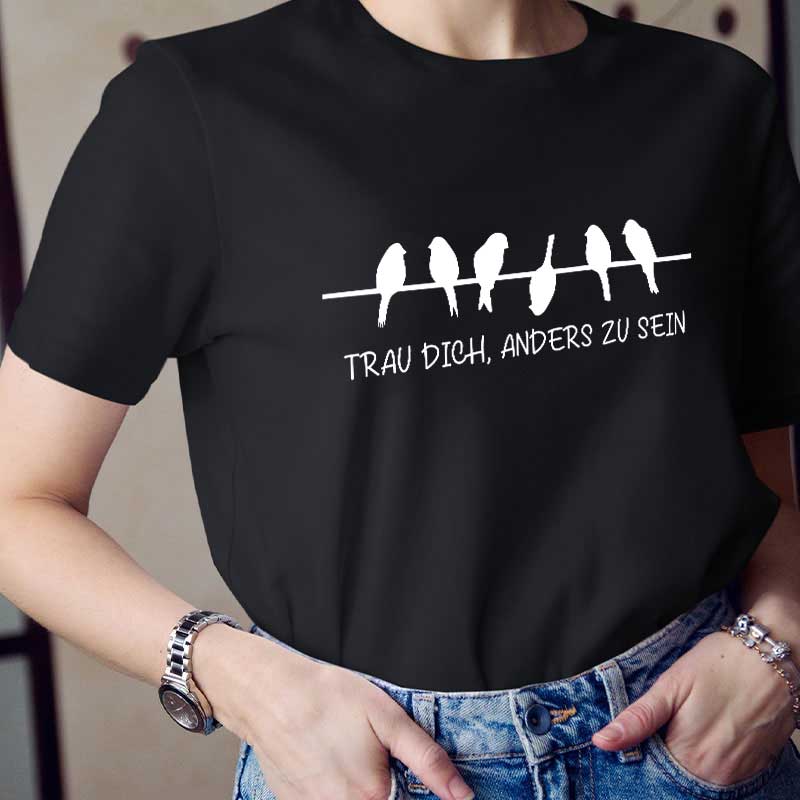 Trau dich anders zu sein Lehrer T-Shirt