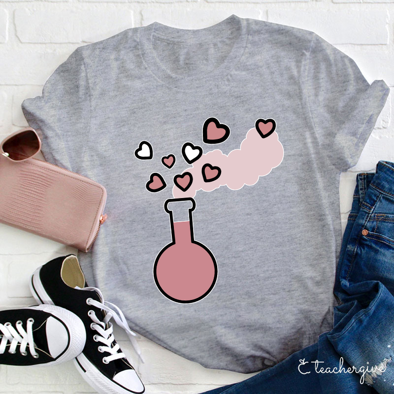 Valentine Vibes Science Teacher T-Shirt