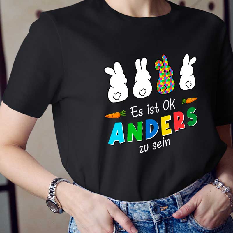 Es ist OK Anders zu sein Lehrer T-Shirt
