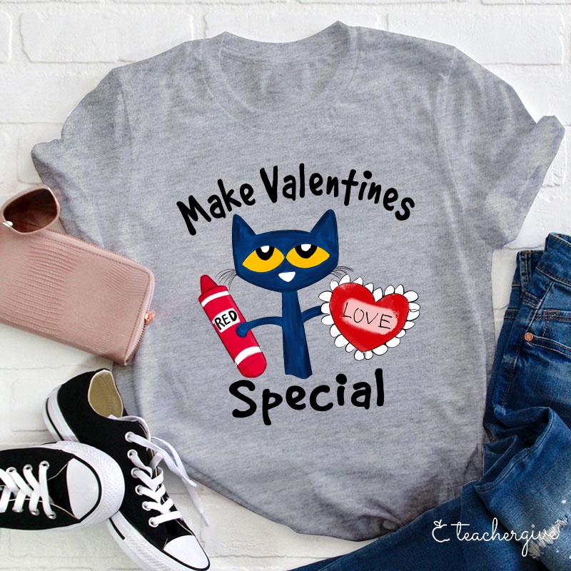 Make Valentines Special With A Red Heart Teacher T-Shirt