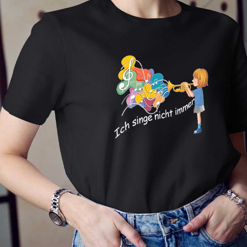 Ich Singe Nicht Immer Lehrer T-Shirt