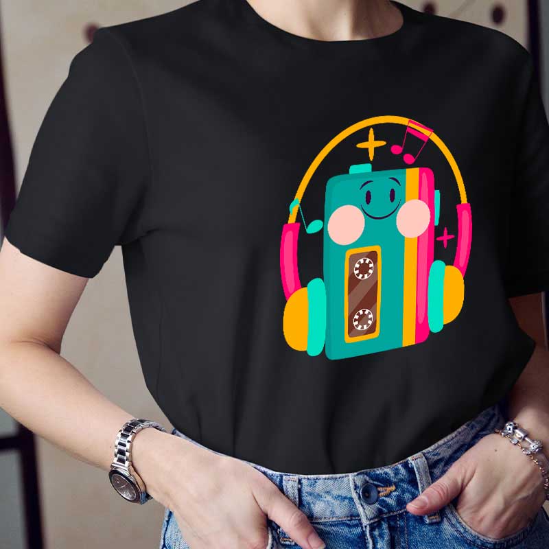 Musik Kopfhörer Lehrer T-Shirt