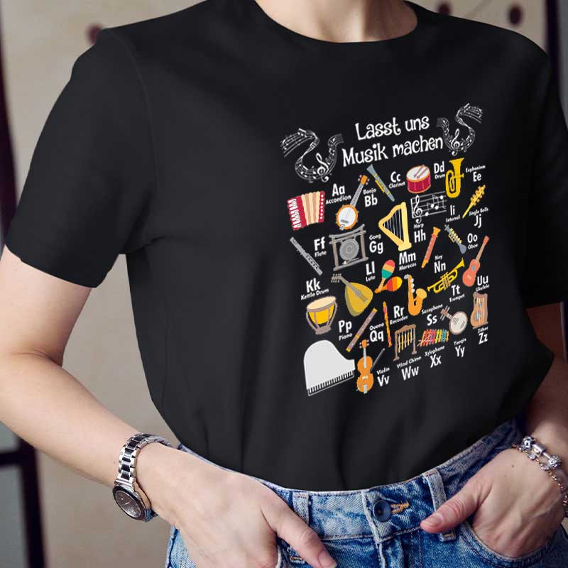 Lasst Uns Musik Machen Lehrer T-Shirt