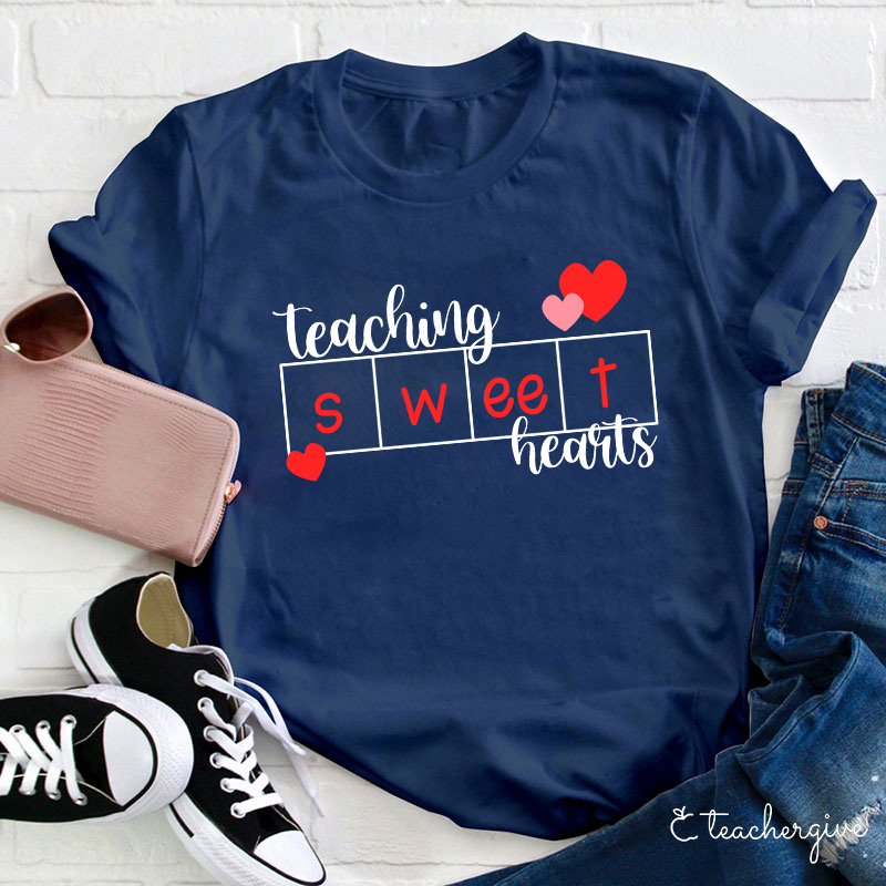 Teaching Sweet Hearts Teacher T-Shirt