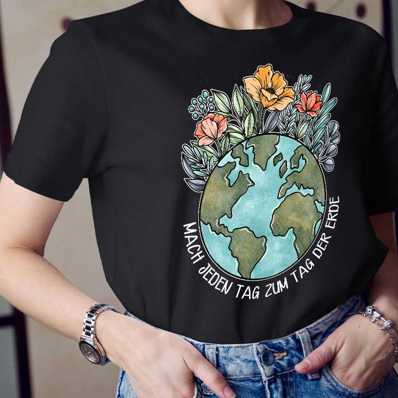 Mach jeden Tag zum Tag der Erde Lehrer T-Shirt
