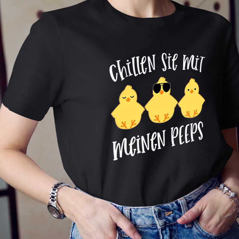 Chillen Sie mit meinen Peeps Lehrer T-Shirt