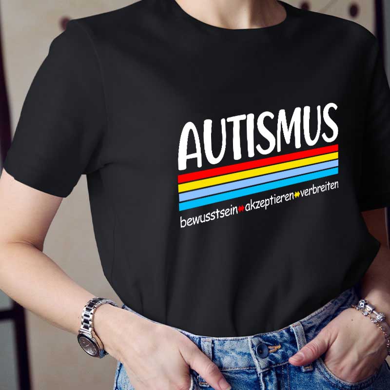 AUTISMUS bewusstsein akzeptieren verbreiten Lehrer T-Shirt